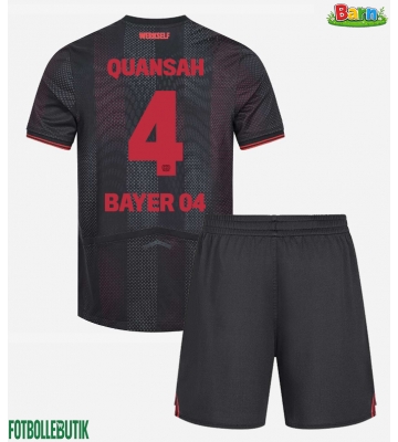 Bayer Leverkusen Jarell Quansah #4 Hemmaställ Barn 2025-26 Kortärmad (+ Korta byxor)